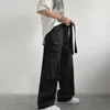 Herrenhose, Herbst, Arbeitskleidung, lässig, mit mehreren Taschen, Band, trendig, Retro, locker, Hip Hop