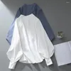 Women's Blouses Women Commute Top Elegant Stand Collar Cardigan Blouse With Lantern Sleeves For Formal Business Style Stand-up