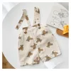 Vêtements d'été à manches courtes bébé vêtements ensemble imprimé ours infantile salopette costume garçon dessin animé t-shirt fille tenuesvêtements drop del dhhyb