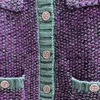 Kvinnors stickor Tees Designer Channel Brand Wind Sticked Rund Neck Långärmad Cardigan Pocket Style Wool tröja Jacka för kvinnor Topp 2023 Nya modell Zads