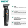 Electric Shavers VGR Cordless Professional Hair Trimmer For Men Beard Trimmer USB Electric Shaver Hair Clipper Edge Razor Hair Cutter Machine Q240119