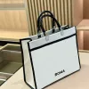 Marca feminina bolsa de lona de luxo designer cor sólida alça de ombro removível bolsa crossbody carta impressão moda alta capacidade compras a sacola