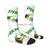 Sports Socks Mens Cute Pikmin Fauna Unisex Winter Outdoor Happy Street Style Crazy Sock Drop Delivery Outdoors Athletic Accs Dh03N