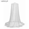 Mosquito Net White Elegant Mosquito Net for Double Bed Curtains Canopy Round Lace Insect Net Netting Dome Polyester Bed Tent Home Textilevaiduryd