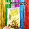 Birthday Backdrop Decoration Party Curtain Bachelorette Party Glitter Tinsel Fringe Laser Curtain Baby Shower Wedding Decor 240119