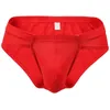 Underpants Men Briefs U Convex No Constraint Low Waist Male Underwear 3D Breathable Anti-septic Color Elastic Intimate Clothes