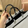 Marca feminina bolsa de lona de luxo designer cor sólida alça de ombro removível bolsa crossbody carta impressão moda alta capacidade compras a sacola