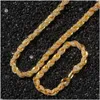 Tennis, examen Mens Hip Hop Iced Out 9mm Tennis Chain Halsband Luxury Sier Gold Color Men Cuban Jewelry Drop Delivery Subuly Neck Dhkd1