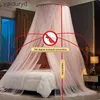 Mosquito siatka wisząca kopuła kopuły z łóżkiem netto baldachim romantyczne cieniowanie podwójna warstwa Valance anty-Mosquito Home Tekstyles Bedcover Curtainvaiduryd