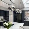 Pendant Lamps Modern Glass Light Nordic Led Lava Lustre Dining Room Living Cabinets Home Decor Hanging Ceiling Chandelier Drop Deliv Dhbsv