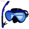 Accessori per immersioni Professional Swimming impermeabile in silicone morbido occhiali da placcatura Maschera per immersioni a tubo di respirazione a secco a secco YQ240119