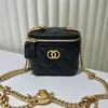 New Mini Love Golden Ball Bag Single Shoulder Diamond Chain Small Square Cross Body Mouth Redcode Factory Online 70% sale