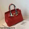 Platynowa torebka Torba Bag Lekka luksusowa oficjalna strona internetowa Red Wedding Wesder Women's Portable Duże pojemność Teksturowane pojedyncze ramię