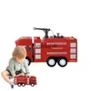 Model Building Kits Fire Truck Toy Sound and Light Water Spray Fire Truck Toy Inertia Simulation Ladder Water Tanker Model Firetruck Rescue CarvaiduryB