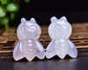 Arts and Crafts Natural Chalcedony Carving Cute Bee Animal Stone Handicraft Small Ornaments Home Decoration Holiday Gift Meaning Good Luck YQ240119