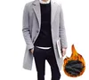 Men039s Trench Coats Men Classic Fashion Wool Thick Nice Solid Color Black Red 4XL MediumLong Slim Fit Overcoat Male Outerwear2359205