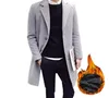 Men039s Trench Coats Men Classic Fashion Wool Thick Nice Solid Color Black Red 4XL Mediumlong Slim Fit Overcoat Male Outerwear2359205