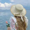 Chapeaux à bord large femmes capuchon d'été beau pêcheur de voyage chapeau léger
