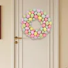 Decorative Flowers 16inch Easter Wreath Front Door Ornament Welcome Sign Artificial Spring For Hallway Sturdy Multipurpose Accessory