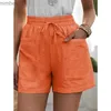 Kvinnors shorts shorts kvinnor mode kvinnor klädnad casual bomull linnes tröjor sommar bästsäljare Vetement femme shorts för kvinnor newl240119