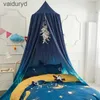 Moustiquaire Battilo lit à baldaquin rideau de lit moustiquaire tente pour enfants dôme rond suspendu château intérieur tente de jeu chambre d'enfant Decoravaiduryd