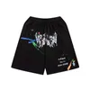 Calças masculinas masculinas e femininas projetadas calças macacões puro algodão moda esportiva calças de jogging respirável hip hop pintado shorts de alta qualidade frete grátis calças altas