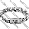 Bracciale classico per uomo e donna Retro Thai Silver Cross Dice Punk A1nw