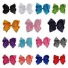 Hair Accessories 15pcs 8" Large Girls Bow Solid Grosgrain Ribbon Hairpins Bowknot Hairgrip Headwear Women Clips Wholesale