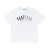 Chemises de haute qualité trapstar chemises de créateurs lettres imprimées en noir et blanc gris arc-en-ciel couleurs de sport d'été top à manches courtes A141