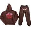 Mens Hoodies Sweatshirts and Womens Sp5der Spider Web Set 555555 Sportswear Sweatshirt Jogging Pants