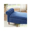 Meubles de chambre à coucher, nouveau style, gain de place, rangement polyvalent, tabouret de canapé rectangulaire avec grand bleu marine, livraison directe, maison, jardin, Dhro2