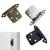 Kitchen Storage Door Hinges 10pcs Cabinet Drawer Hardware Heavy Duty Overlay Reused Self-Closing 7x4x3cm Cold-rolled Steel