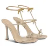 Été luxe Caterina femmes sandales chaussures RenesCaovillas Bow cristal orné talons hauts dame mariage, fête, robe, soirée marche EU35-43