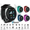 Smart Watches grossist 5/10 PCS D18 SMART WACK Män Blodtryck Smartwatch Waterproof Women Heart Monitor Fitness Tracker Watch Sport