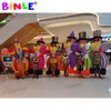 Partihandel Rainbow Giant Uppblåsbar clownsdräkt Vuxna Joker Puppet Super Circus rekvisita för vuxna Karneval Parade dekoration