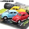 Electric/RC Car 1/36 Beetle Retro Classic Car Diecast Car Model Children Toys 6 till 10 Years Miniature Metal Spelar Fordon Modeller Hobbyer Giftl231223