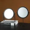 2 pièces miroirs maquillage miroir lumière luxe rétro européen métal or maison bureau carré rond miroir dortoir maquillage miroir