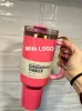 US Stock Cosmo Pink Parada 40oz rostfritt stål CO -märkesvaror Flowstate Tumbler 40 Oz Quencher H2.0 Valentines Day Gift Mug Red Target Pink Winter Shimmery Cups 0119