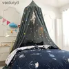 Myggnät Battilo Bed Canopy Bed Curtain Myggnät Barntält Rund kupol hängande inomhus slott lek tält barnrum dekoravaiduryd