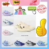 Designer Casual shark Slides Slippers Men Woman anti rainbow fashion slip wear-resistant Light weight breathable Low cut super soft sandals Flat Slipper