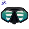Akcesoria nurkowe qyq moda maska ​​nurkowa z galwanicznym kolorem żelaza łańcucha szklana soczewki przyjazna dla środowiska żelowa rura wentylacyjna YQ240119