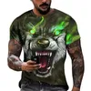 قمصان الرجال T Shirt for Men Cat غير الرسمية للطباعة عن الرقبة