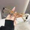 Sonnenbrille Damen Cat Eye Rahmen Optische Gläser Blaulicht Blockierende Brillen Modetrend Brillen Computerschutz Brillen