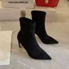 JC Jimmynessità Choo Pompe stivali tacchi ad alta caviglia con punta designer di lusso a punta di dita femminile scarpe da festa delle scarpe di moda calzature di fabbrica 34-40