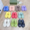 Luxury Womens Platform Slides Perforated Sandal Made of Transparent Materials Fashionable Sexy Sunny Sunny Beach Men Slippers With Box 331