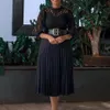 2024 Gelinin Siyah Anne Elbise Uzun Kollu Artı Boyut Boyun Çay Uzunluğu Elbise De Soiree Dantel Balo Partisi Düğün 403