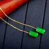 Boucles d'oreilles pendantes en or jaune 14 carats, en Jade vert, à levier arrière, d'eau douce, accessoires pour la saint-valentin, bricolage, Halloween, mariage