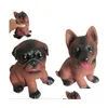 Banyo Toys Komik Evcil Köpek Yaratıcı Tavuk Ses Sıkma çığlık atan Pug Oyuncak Köpekler Bırak Bebek Çocukları Annelik Duş Dhun5