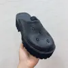 منصة الرجال مثقبة G Sandal Slides Hollow Rubber Women Slippers Black Beige Summer Beach Sandals Fashion Fashion Flups with Box 331