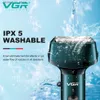 Electric Shavers VGR Shaver Professional Shaving Machine Electric Razor Waterproof Beard Trimmer Digital Display Razors Shaver For Men V-371 Q240119